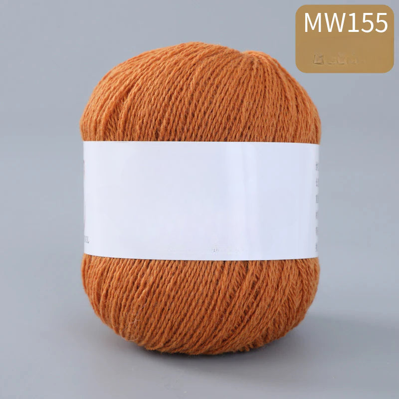 62 color 100% pure wool thread, Australian DIY14s/2 medium rough hand-knitted merino yarn