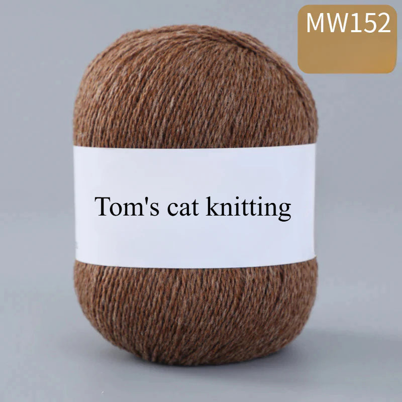 62 color 100% pure wool thread, Australian DIY14s/2 medium rough hand-knitted merino yarn
