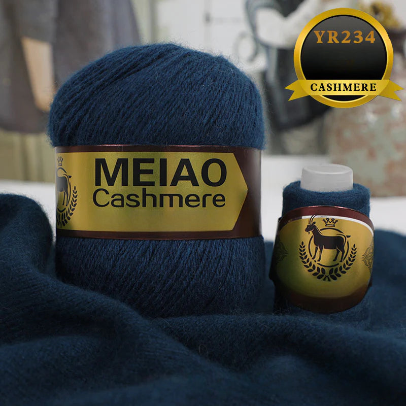 genuine high-end American and Australian platinum pure cashmere 6 + 6 boutique medium and rough hand-woven elastic sweater