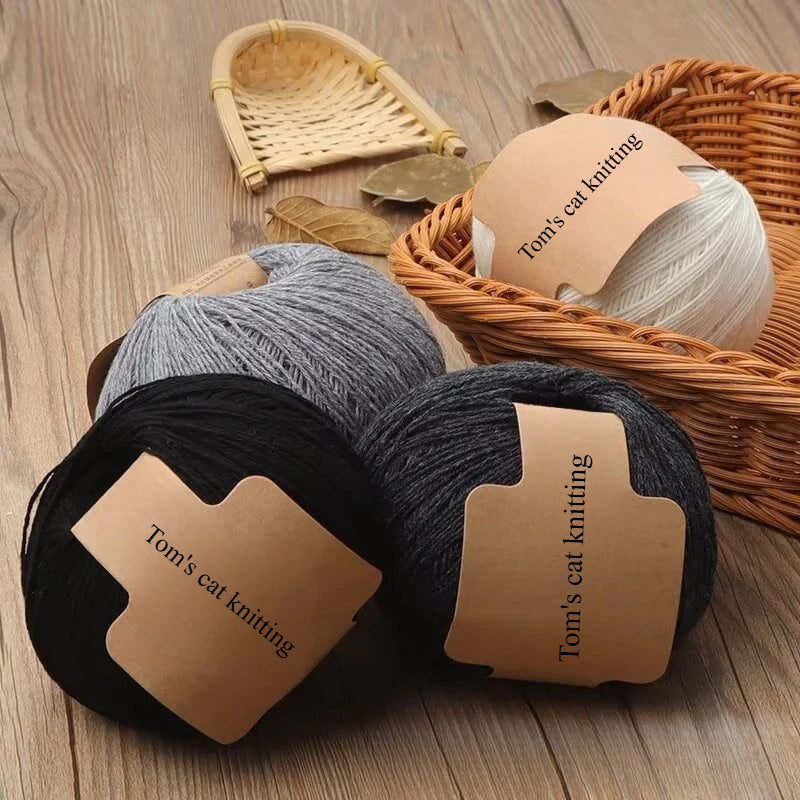 Hand-woven medium and fine pure wool thread anti-pilling and no hair loss soft sweater