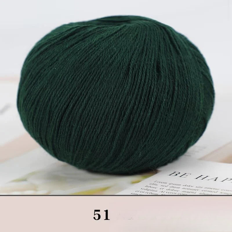 Cashmere thread, hand-woven medium and rough sweater, scarf, wool ball