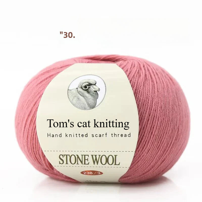 hand-woven lamb wool soft and delicate hand-woven baby sweater milk ball thread