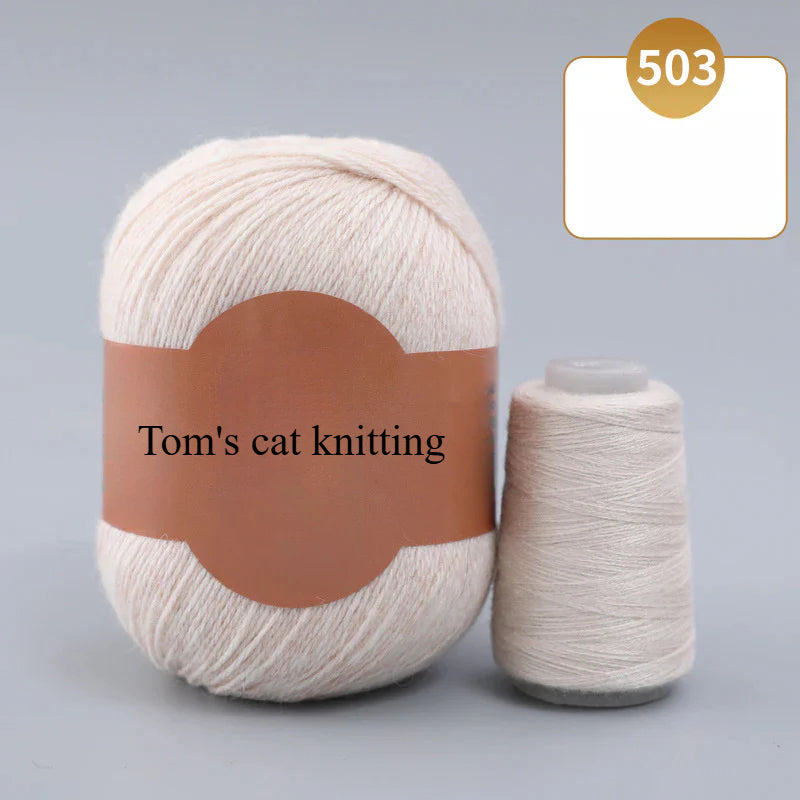 Soft gold, cashmere yarn,sales of medium and rough hand-woven yarn wool