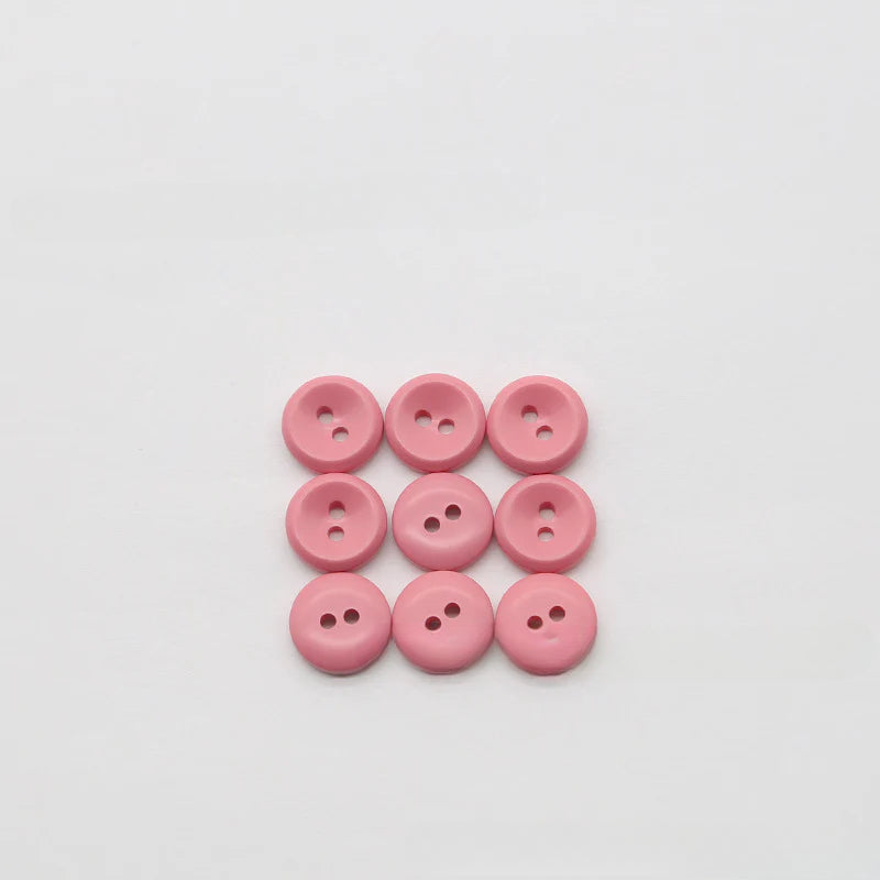 New versatile round two-eye color resin button luxury shirt mini button kindergarten sticky painting free punching