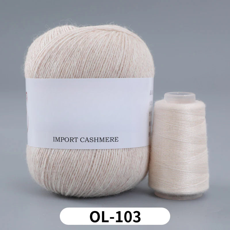 High matching hand-knitted cashmere thread DIY handmade three-strand medium-thick knitted wool thread 25-color