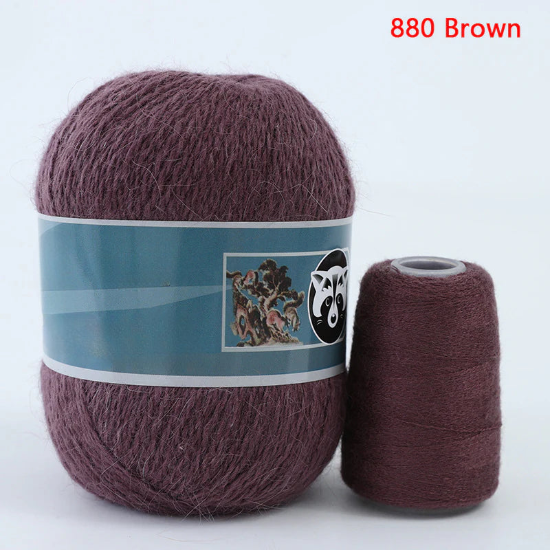 3 sets/bag, long-haired mink fleece yarn