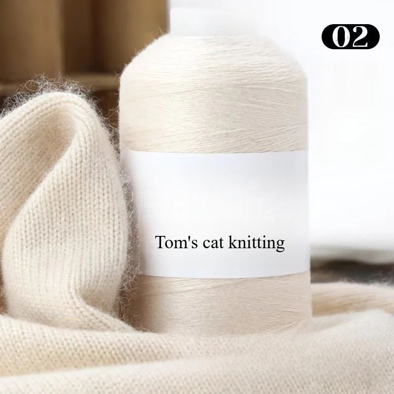 High-content cashmere 2 two axles medium and fine cashmere thread hand-knitted sweater crocheted doll
