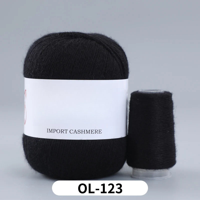 High matching hand-knitted cashmere thread DIY handmade three-strand medium-thick knitted wool thread 25-color