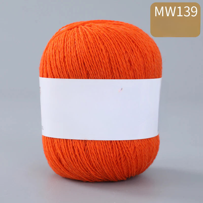 62 color 100% pure wool thread, Australian DIY14s/2 medium rough hand-knitted merino yarn