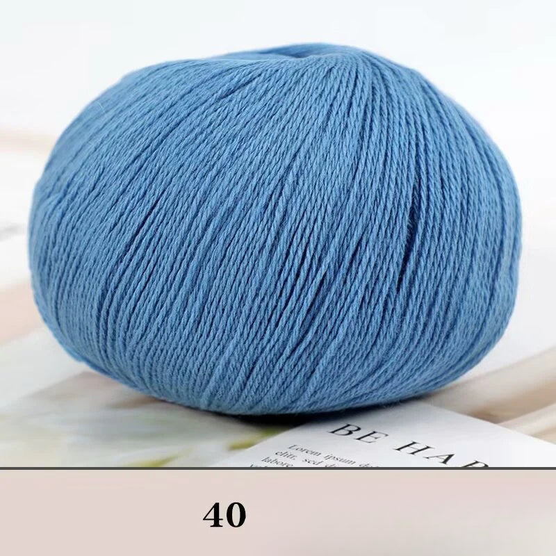 Cashmere thread, hand-woven medium and rough sweater, scarf, wool ball