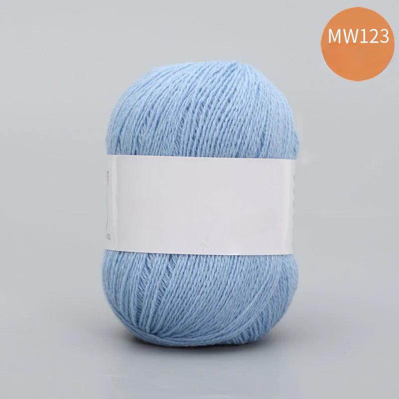 62 color 100% pure wool thread, Australian DIY14s/2 medium rough hand-knitted merino yarn