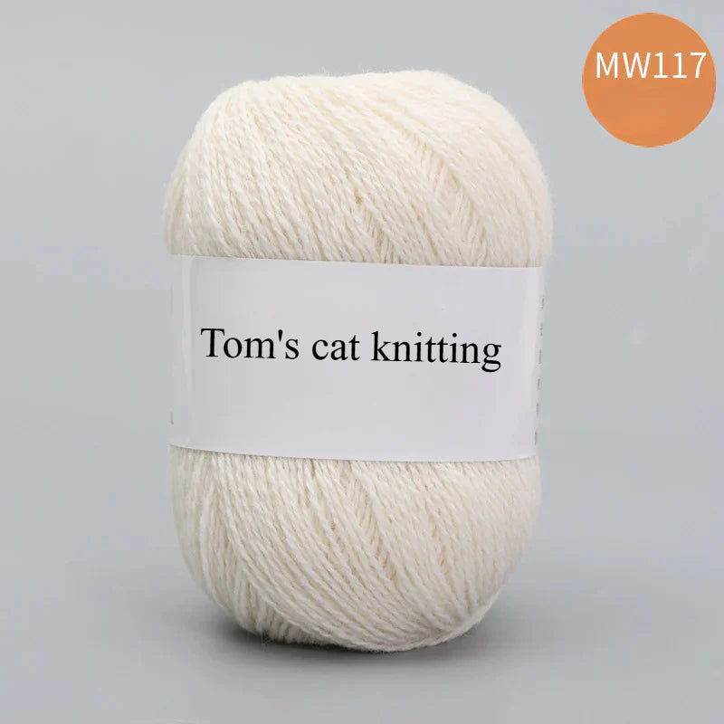 62 color 100% pure wool thread, Australian DIY14s/2 medium rough hand-knitted merino yarn