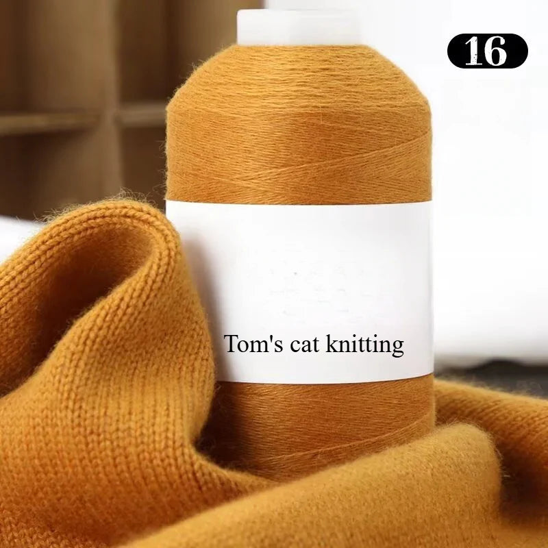 High-content cashmere 2 two axles medium and fine cashmere thread hand-knitted sweater crocheted doll