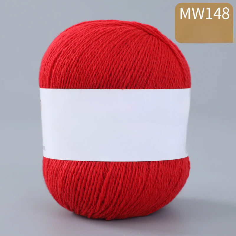 62 color 100% pure wool thread, Australian DIY14s/2 medium rough hand-knitted merino yarn