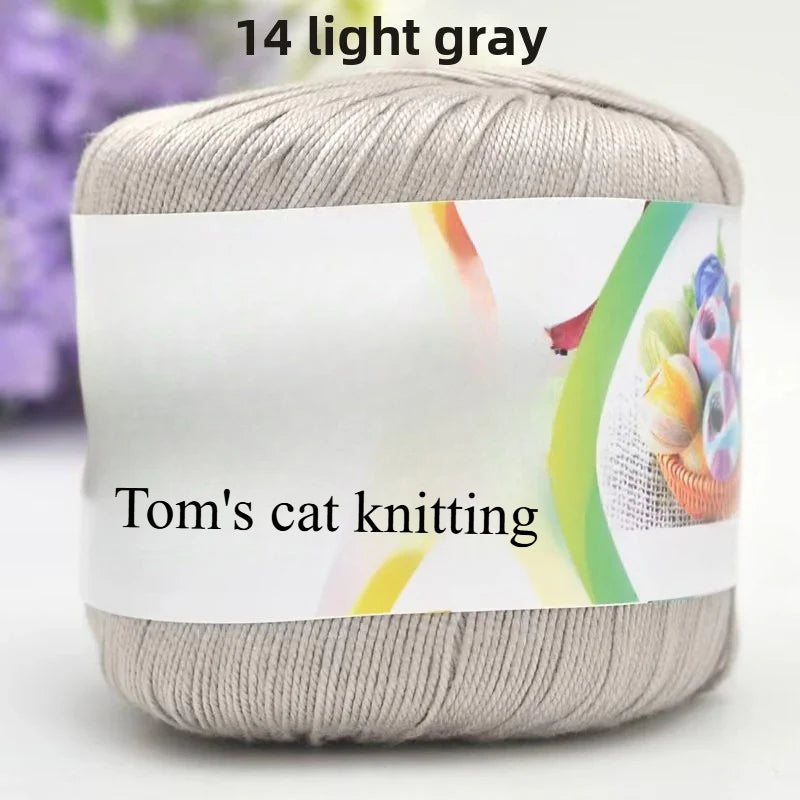 No. 5 linen lace thread, spring and summer hand-crocheted lace, thin thread, shawl jacket coaster crochet wool