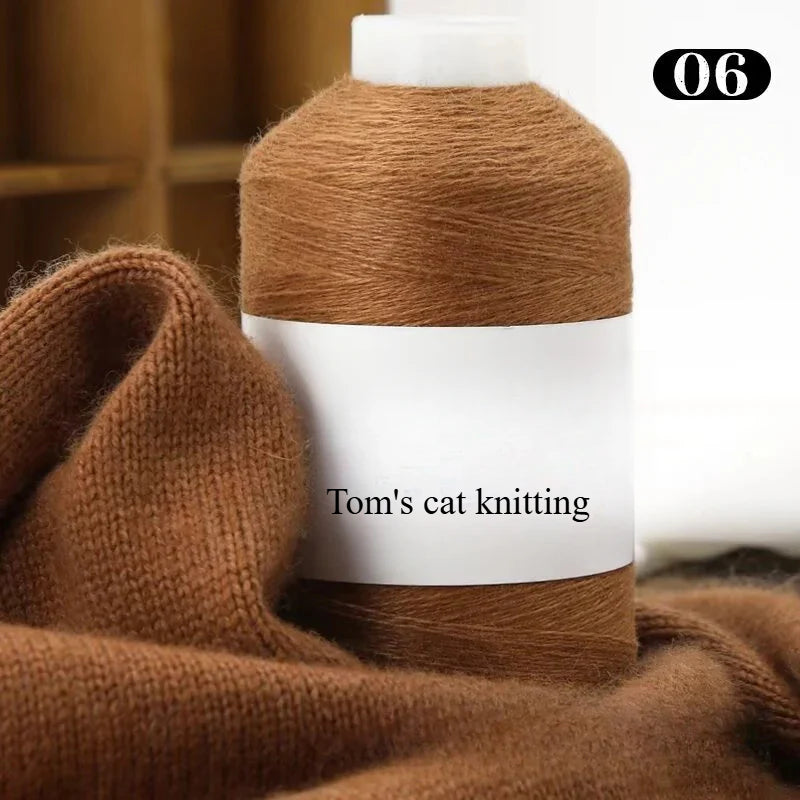 High-content cashmere 2 two axles medium and fine cashmere thread hand-knitted sweater crocheted doll