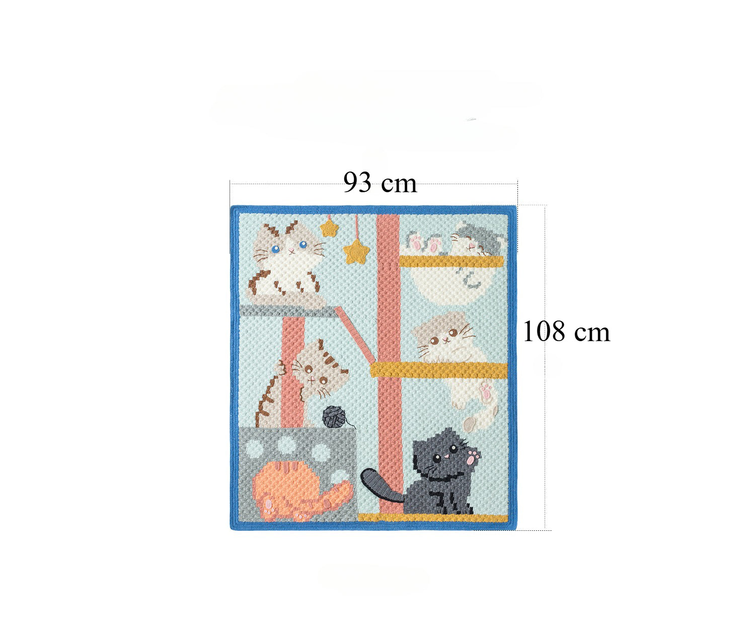 Knit handmade   Blanket      Cotton thread   Special gift cat blanket