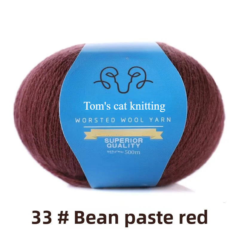 Ball thread 2 strands worsted fine wool lace thread hand-woven sweater scarf shawl thread fine wool thread