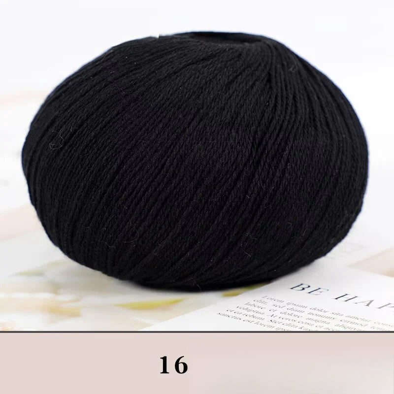 Cashmere thread, hand-woven medium and rough sweater, scarf, wool ball