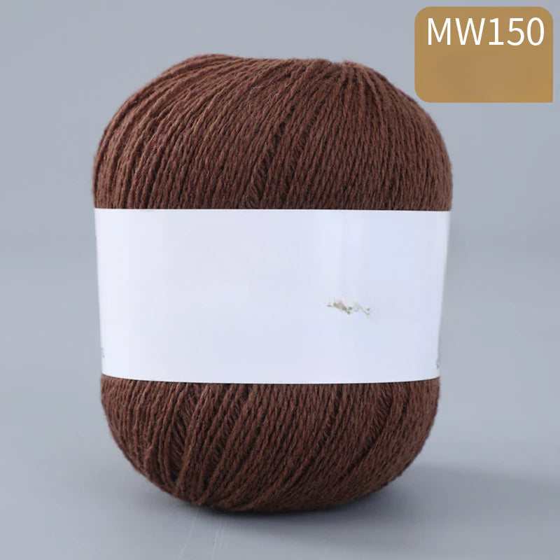 62 color 100% pure wool thread, Australian DIY14s/2 medium rough hand-knitted merino yarn