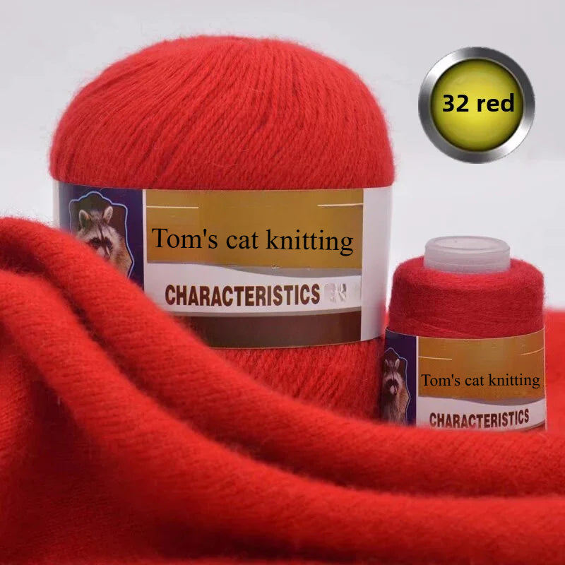 Mink thread wool ball self-woven scarf hat sweater jacket stick crochet DIY hand-woven material ball thread