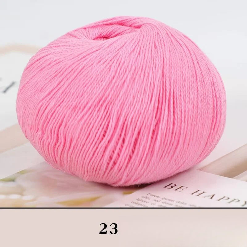 Cashmere thread, hand-woven medium and rough sweater, scarf, wool ball