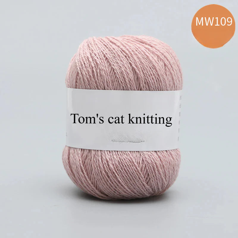 62 color 100% pure wool thread, Australian DIY14s/2 medium rough hand-knitted merino yarn