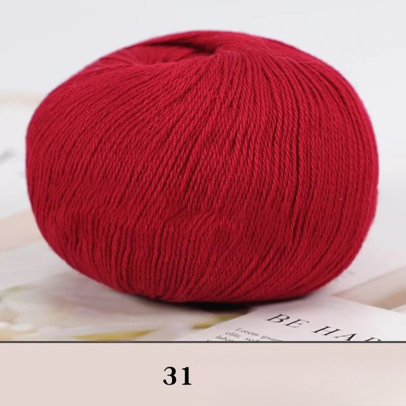 Cashmere thread, hand-woven medium and rough sweater, scarf, wool ball