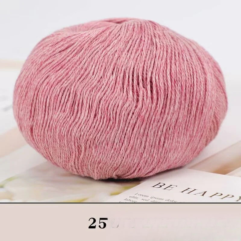 Cashmere thread, hand-woven medium and rough sweater, scarf, wool ball
