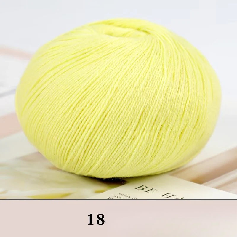 Cashmere thread, hand-woven medium and rough sweater, scarf, wool ball