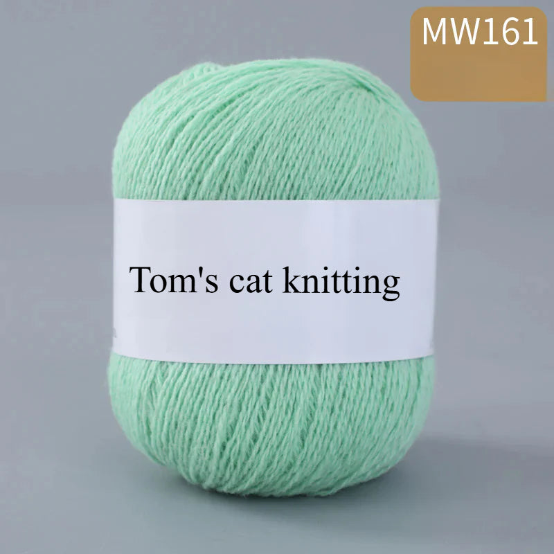 62 color 100% pure wool thread, Australian DIY14s/2 medium rough hand-knitted merino yarn
