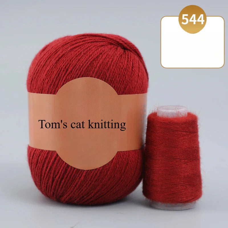 Soft gold, cashmere yarn,sales of medium and rough hand-woven yarn wool