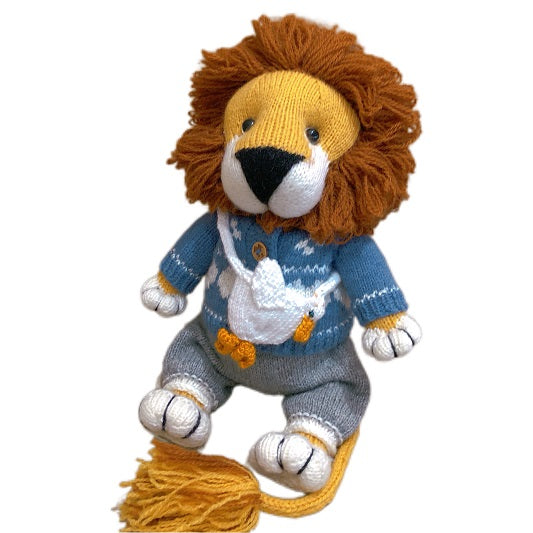 Handmade  Knitted   Soft Toys  lion  toy in Dress  gift  handmade toy