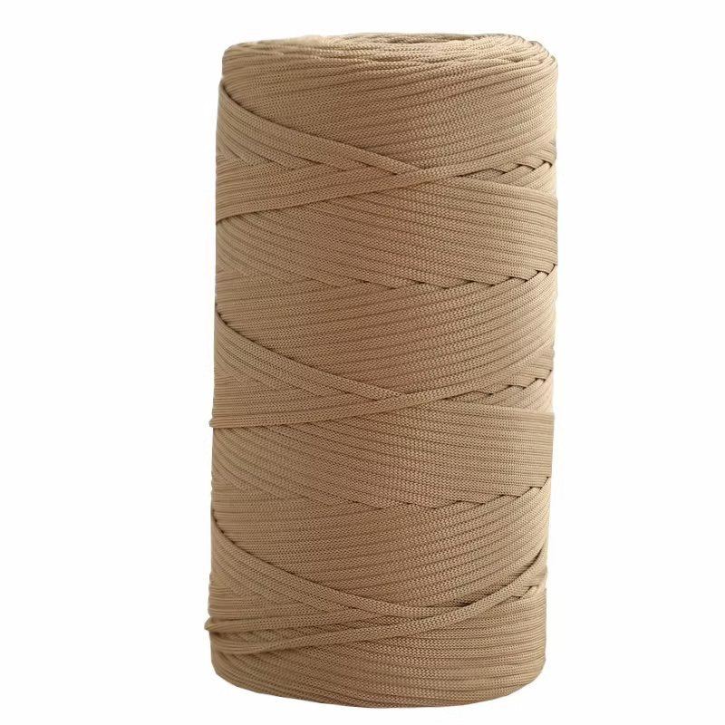 Mercerized cotton and linen ice silk thread flat belt ice silk DIY hook shoe hook summer hat hand-woven wool hand-woven wool