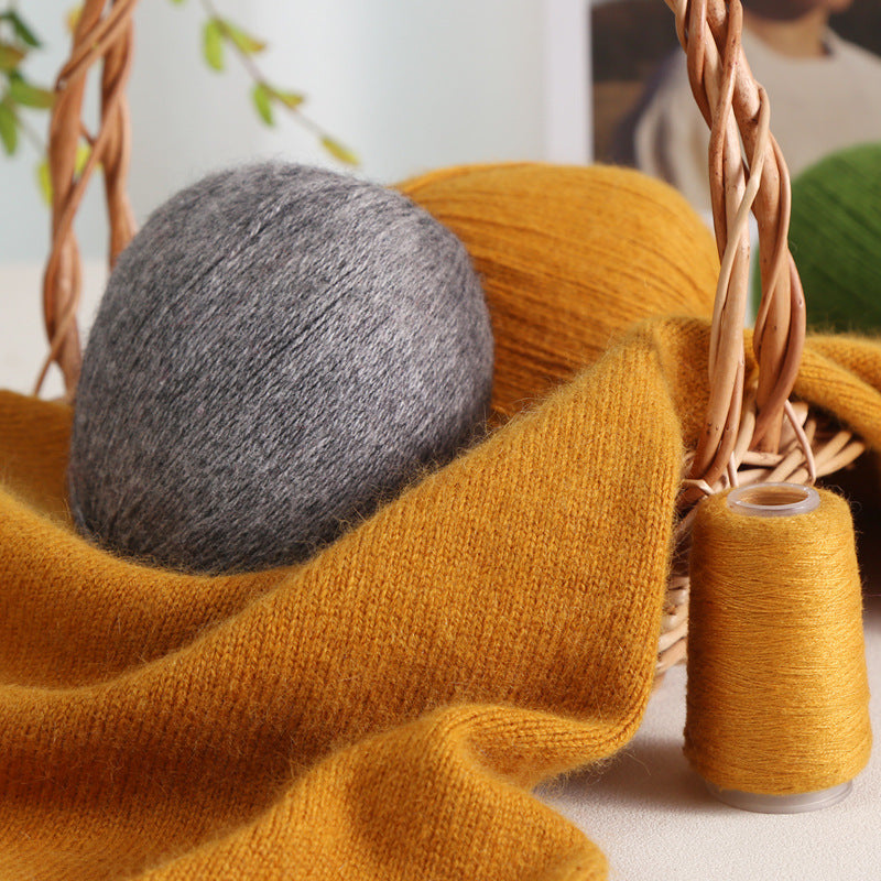 Four strands of cashmere thread hand-woven woven thread unmarked hand-woven scarf thread 100 pure cashmere thread