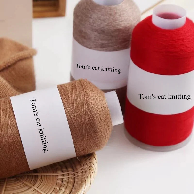 High-content cashmere 2 two axles medium and fine cashmere thread hand-knitted sweater crocheted doll