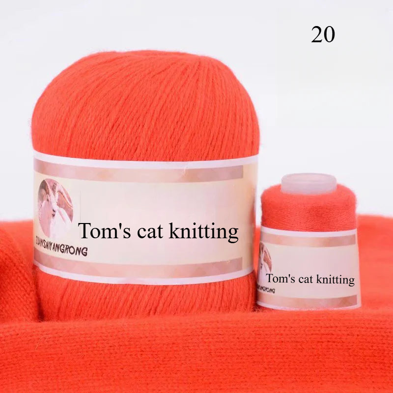 Medium and thick hand-woven 6 + 6 thread, machine-woven baby scarf thread, mink thread
