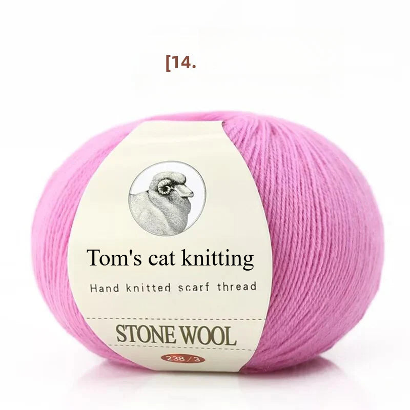 hand-woven lamb wool soft and delicate hand-woven baby sweater milk ball thread