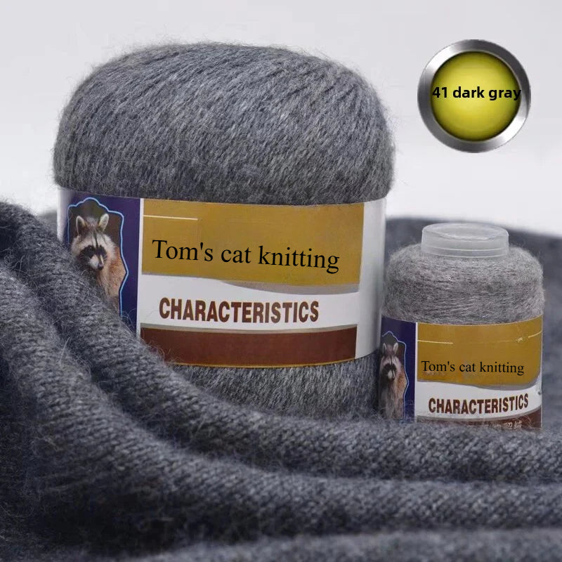 Mink thread wool ball self-woven scarf hat sweater jacket stick crochet DIY hand-woven material ball thread