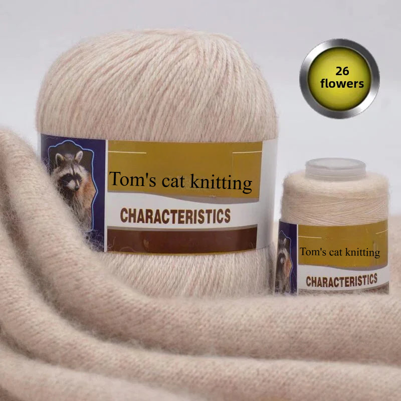 Mink thread wool ball self-woven scarf hat sweater jacket stick crochet DIY hand-woven material ball thread