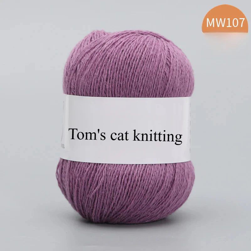 62 color 100% pure wool thread, Australian DIY14s/2 medium rough hand-knitted merino yarn