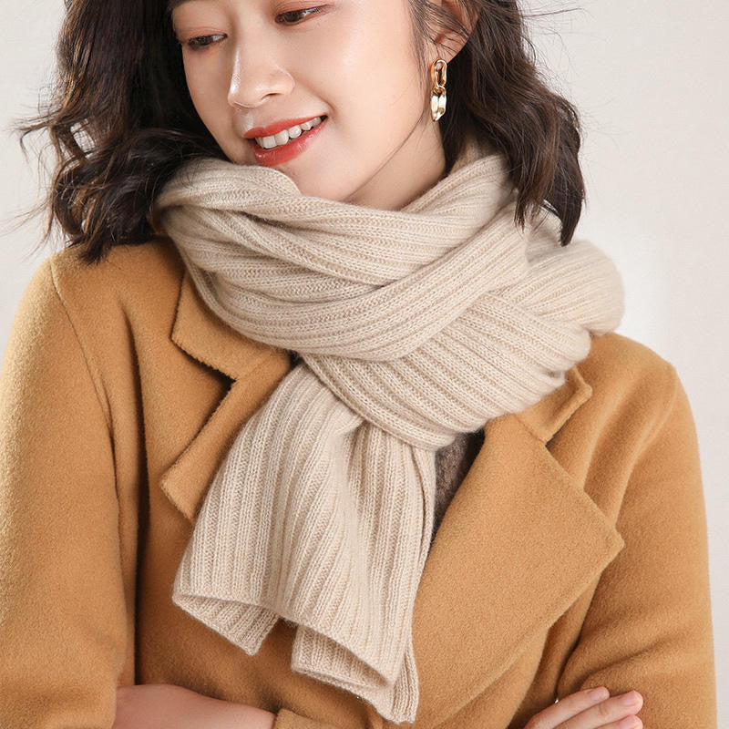 man  and  woman couples, knitted scarf, pure cashmere.