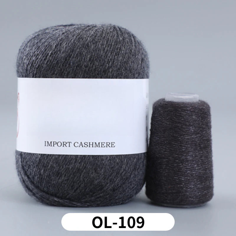 High matching hand-knitted cashmere thread DIY handmade three-strand medium-thick knitted wool thread 25-color
