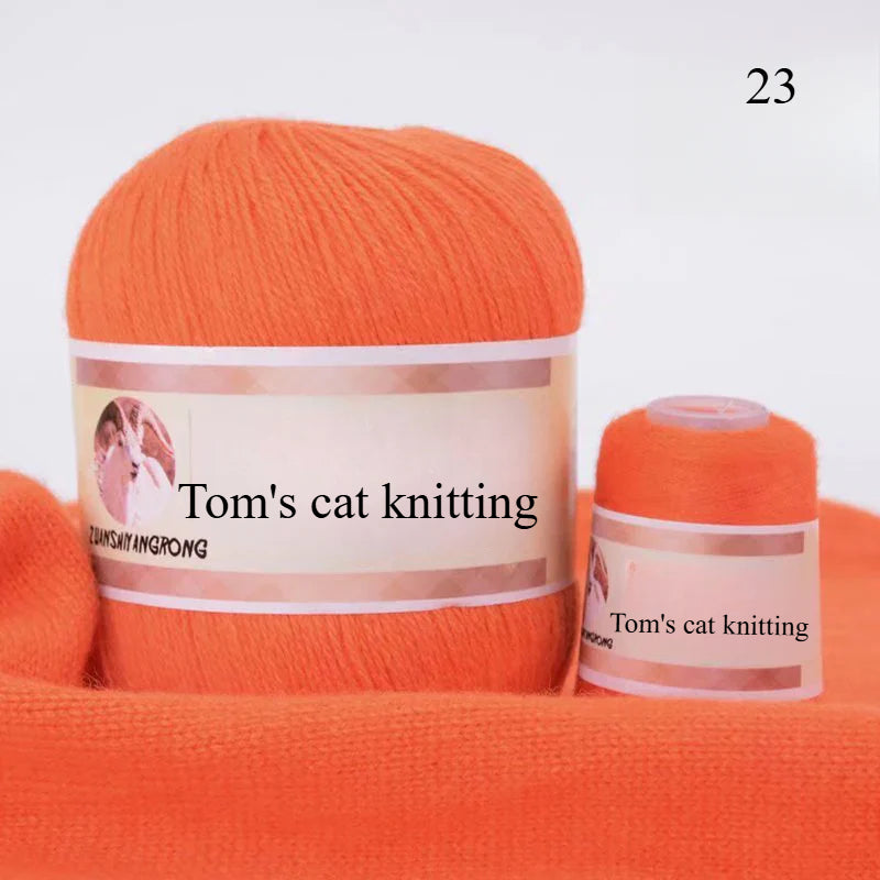 Medium and thick hand-woven 6 + 6 thread, machine-woven baby scarf thread, mink thread