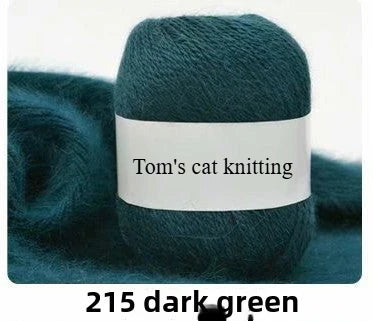 Orchid mink hand-woven thread, medium coarse Dai mink cashmere significant other wool