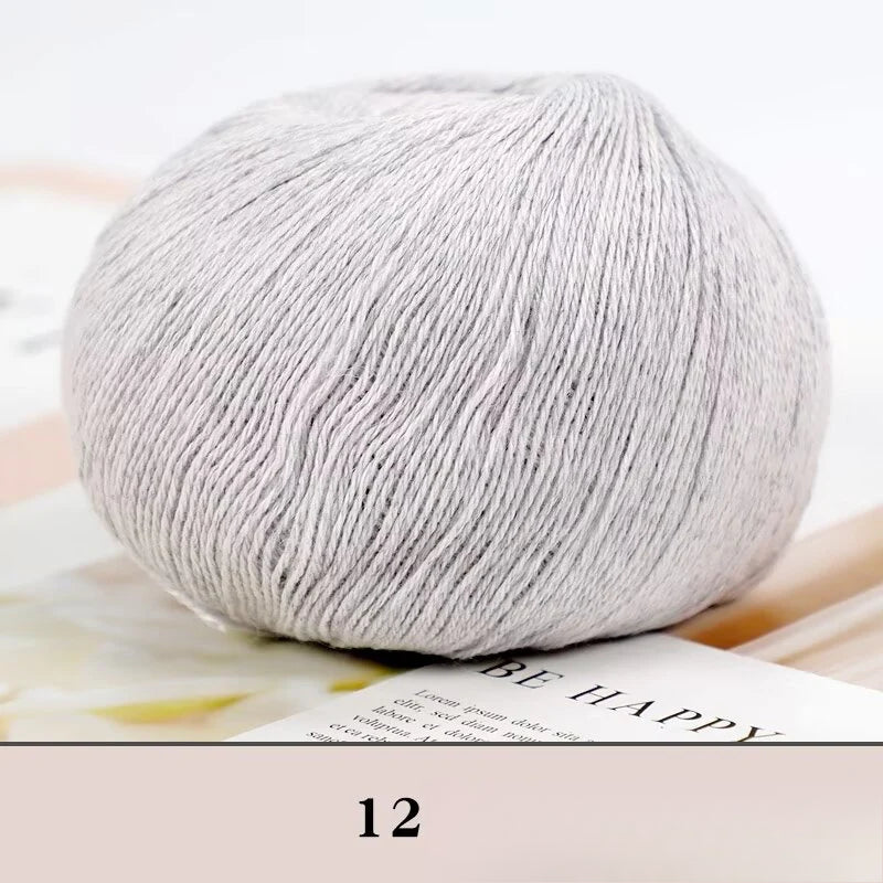 Cashmere thread, hand-woven medium and rough sweater, scarf, wool ball