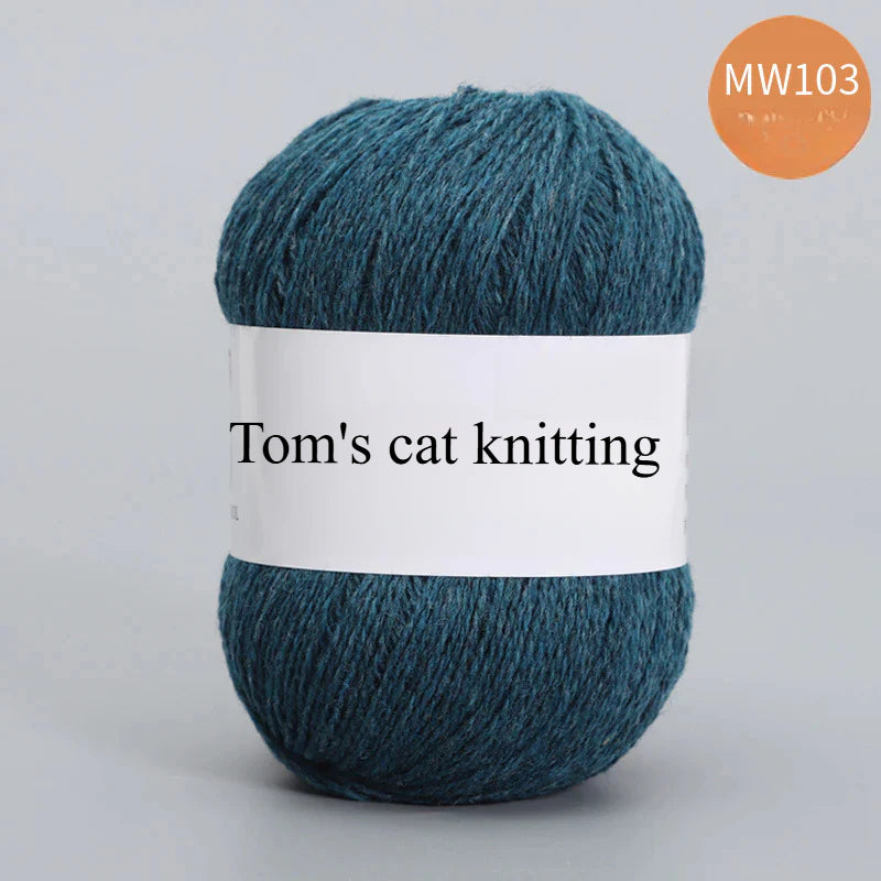 62 color 100% pure wool thread, Australian DIY14s/2 medium rough hand-knitted merino yarn