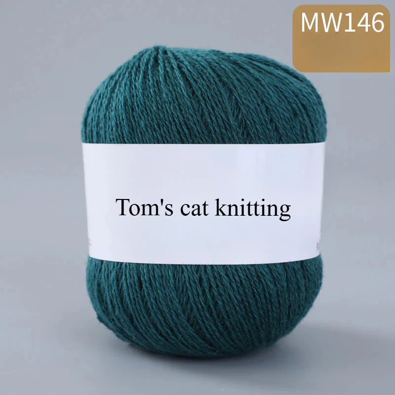 62 color 100% pure wool thread, Australian DIY14s/2 medium rough hand-knitted merino yarn