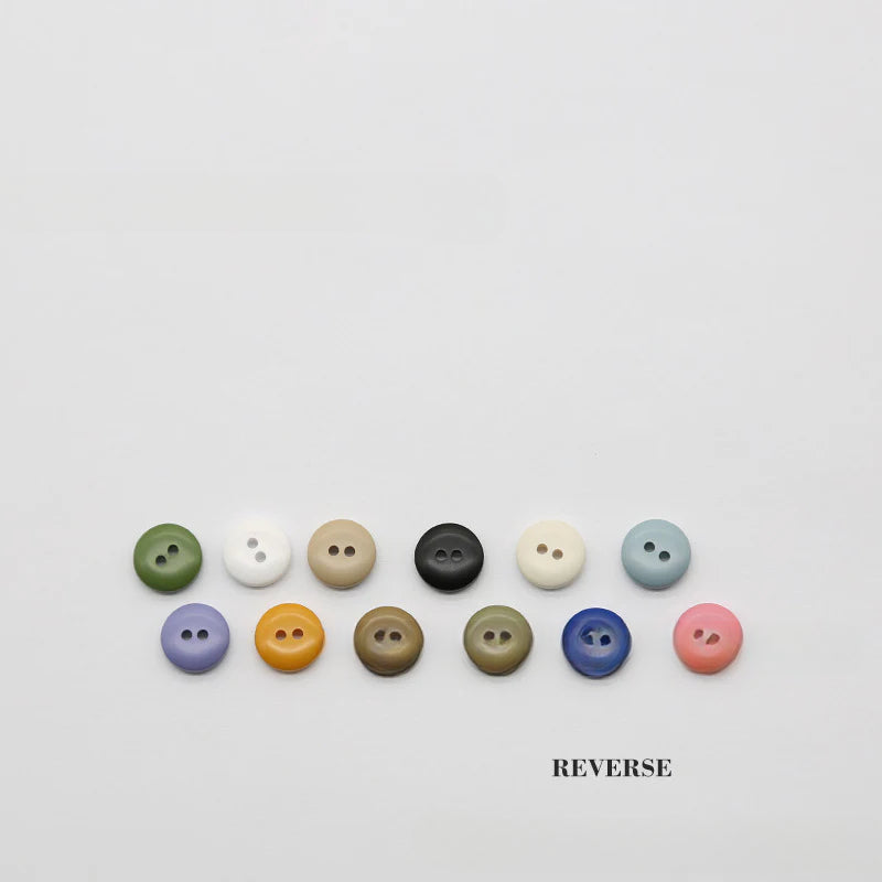 New versatile round two-eye color resin button luxury shirt mini button kindergarten sticky painting free punching