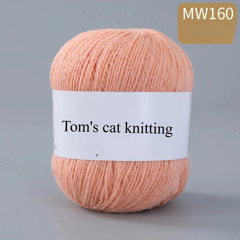 62 color 100% pure wool thread, Australian DIY14s/2 medium rough hand-knitted merino yarn